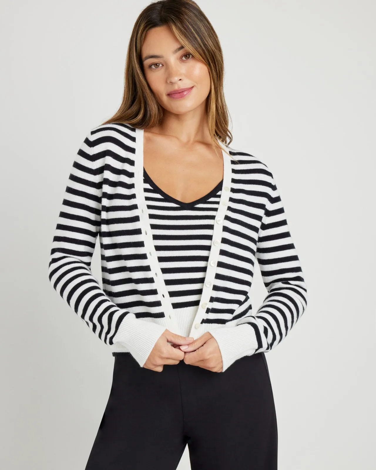 Santina Stripe Cardigan