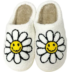 SF-1120 Sunshine Daisy Slippers White