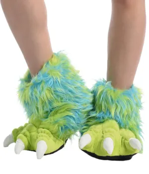 Slippers - Critter Green Monster