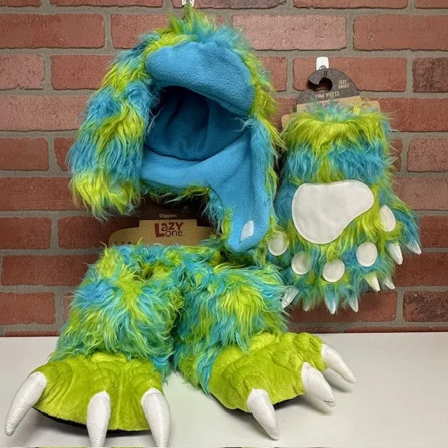 Slippers - Critter Green Monster