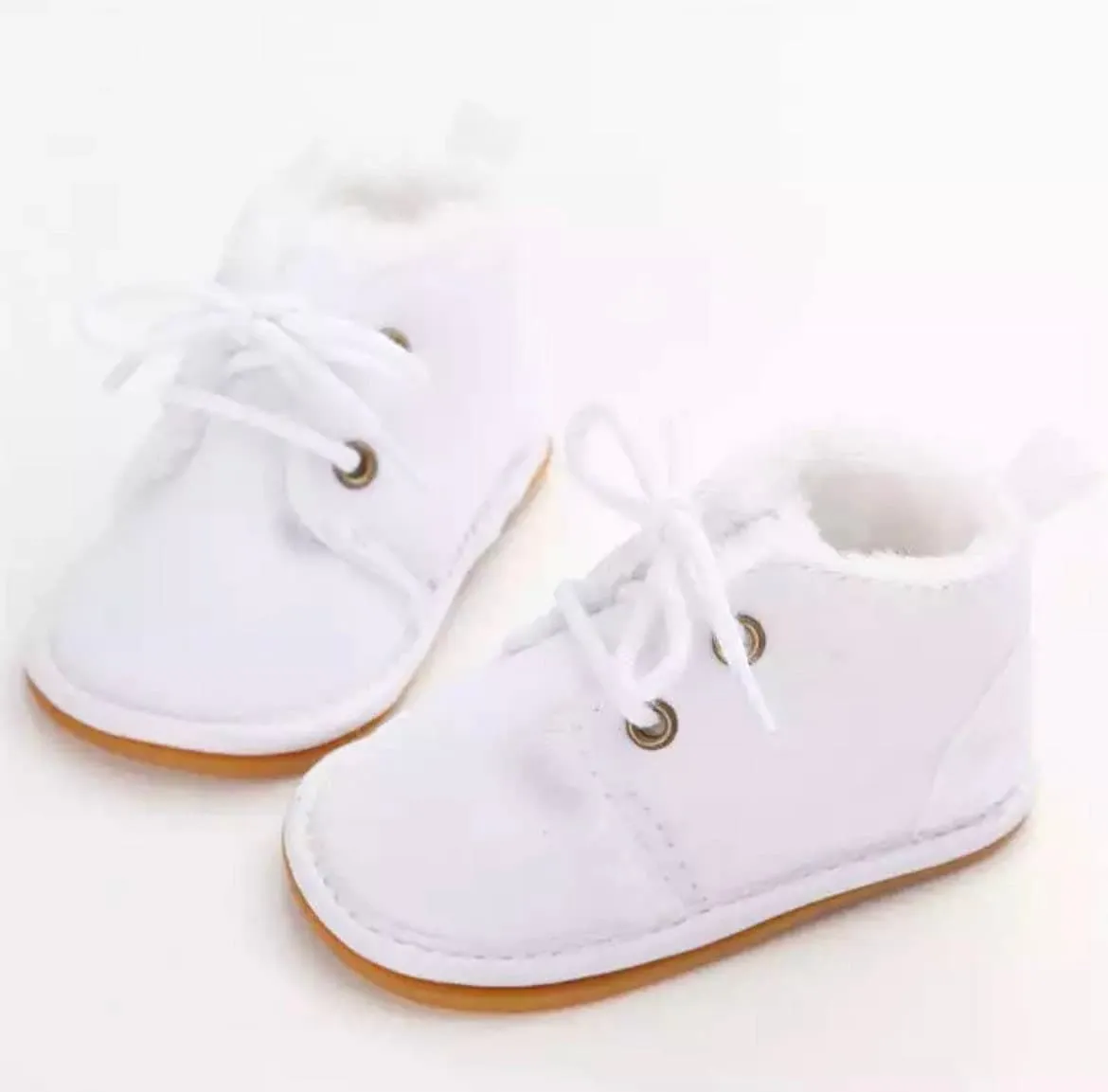 Suede Baby Boots with Fur