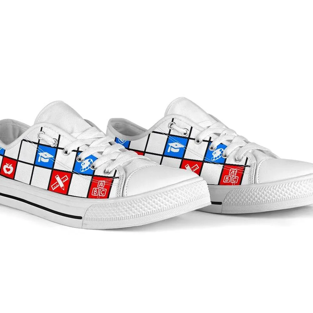 Teacher 3C Pixel Lowtop Shoes, Teacher Shoes, Low Top Sneakers