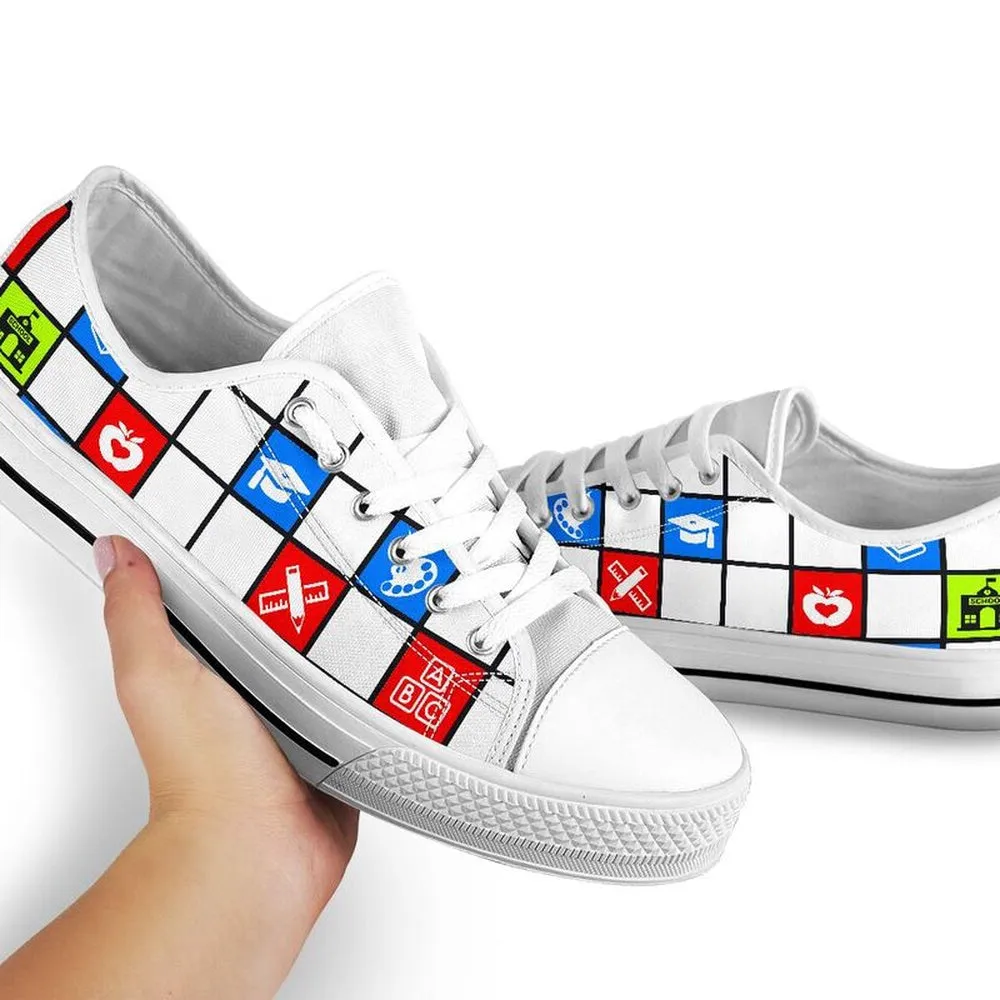 Teacher 3C Pixel Lowtop Shoes, Teacher Shoes, Low Top Sneakers