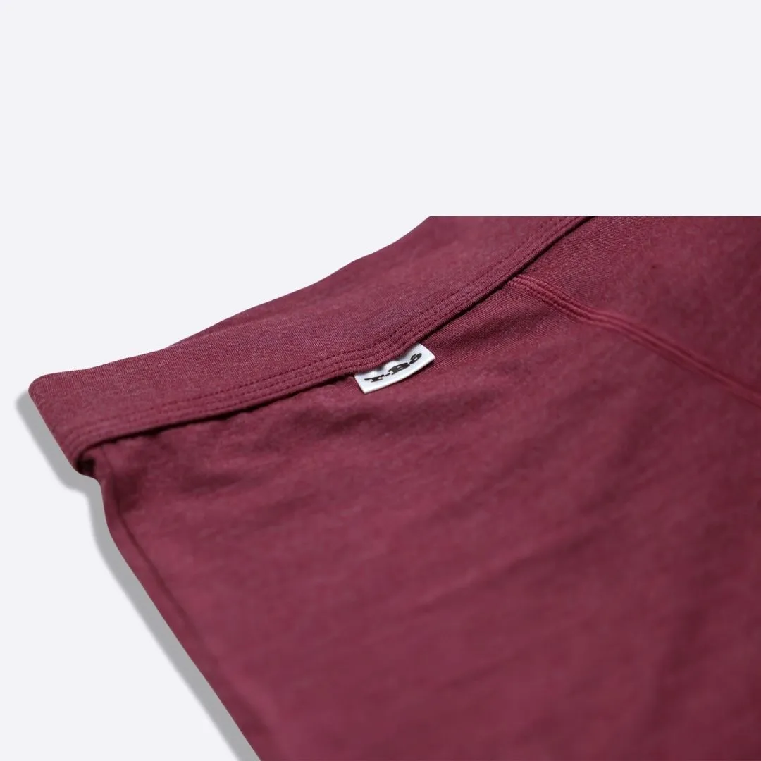 The Burgundy Heather Boxer Brief