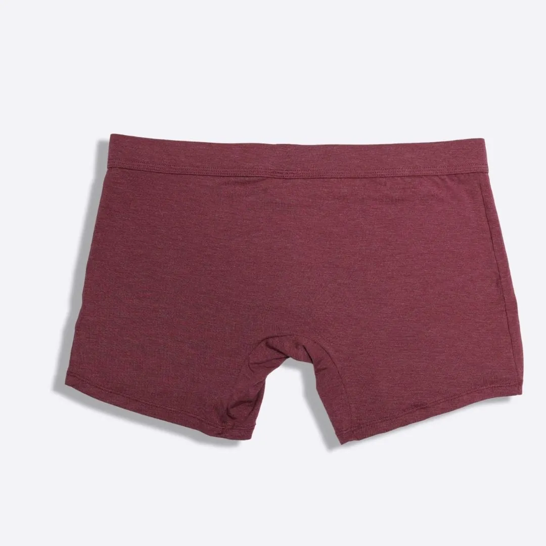 The Burgundy Heather Boxer Brief