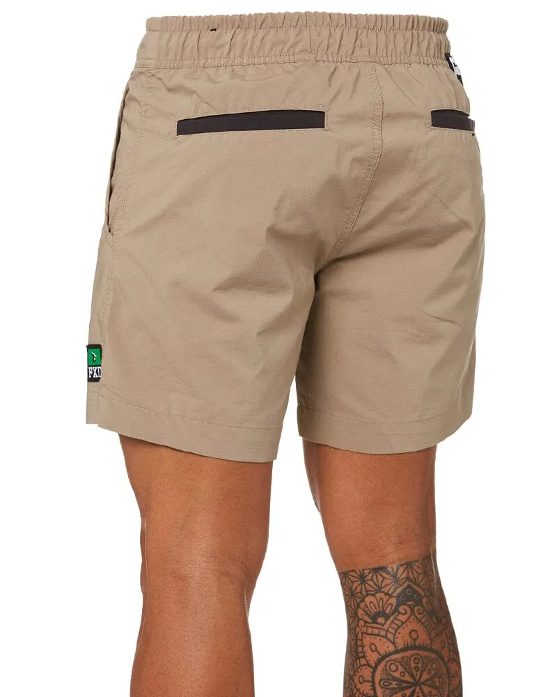 Tradies WS-4 Work Shorts 2 Value Pack - Khaki/Khaki