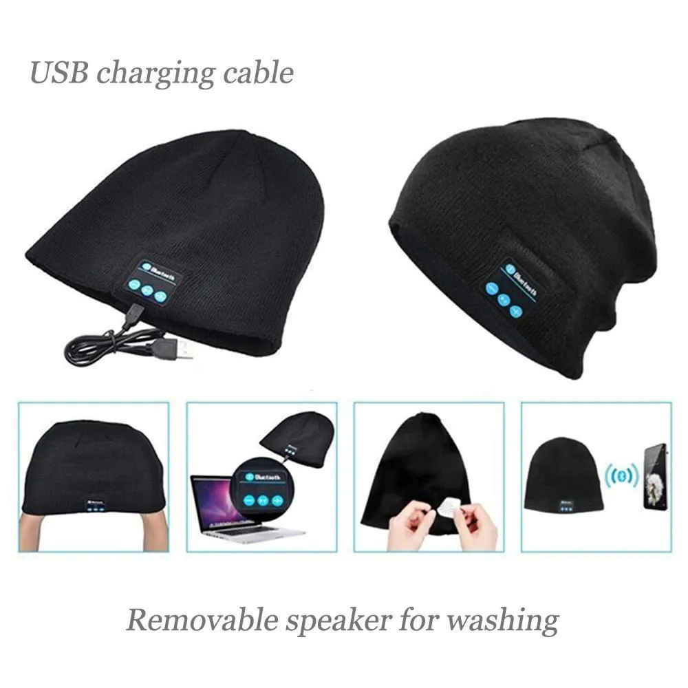 Warm knitted hat with 4.2 Bluetooth