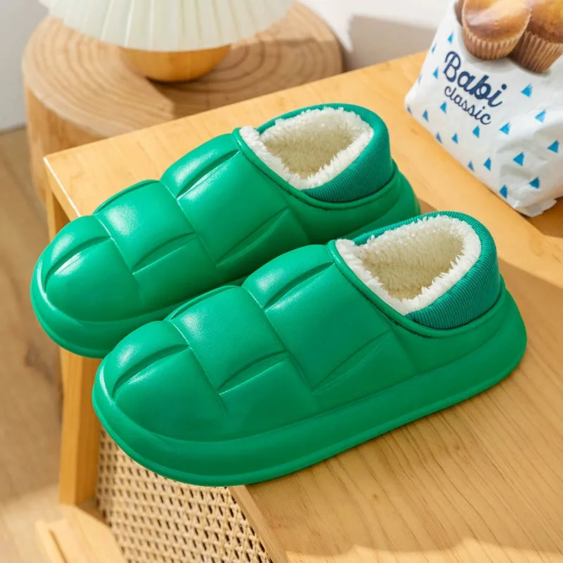 Waterproof Fleece Cotton Slippers for Women