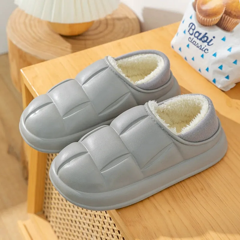 Waterproof Fleece Cotton Slippers for Women