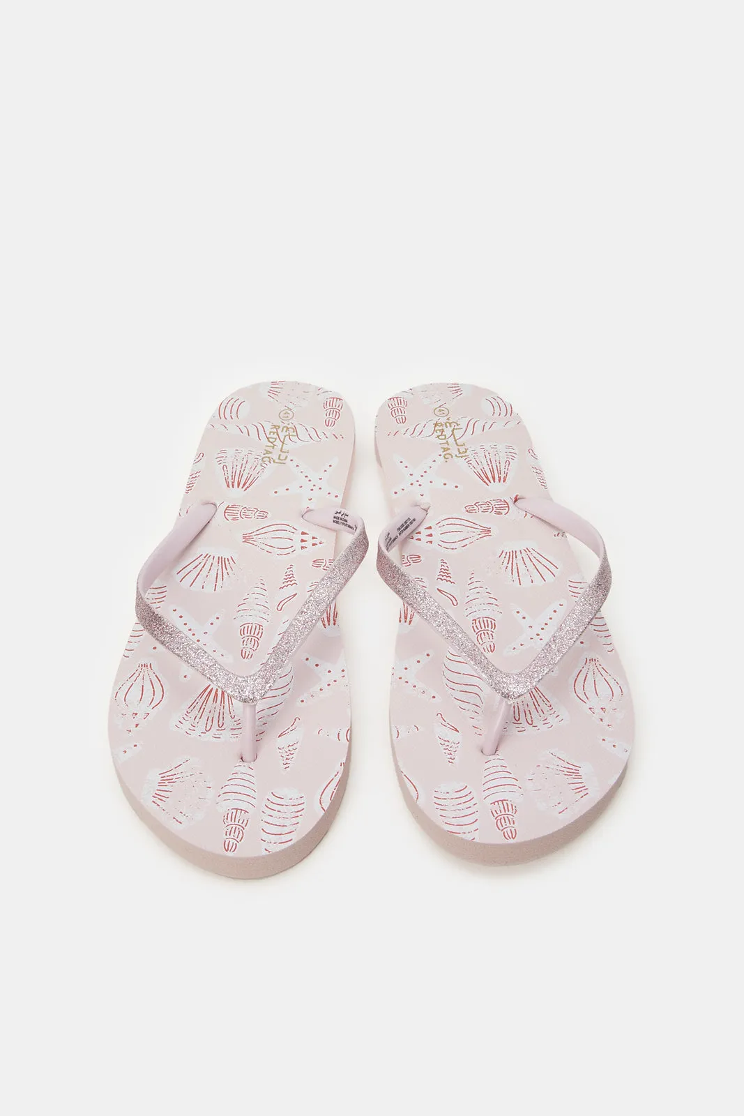 Women Pink Embellished Flip Flop