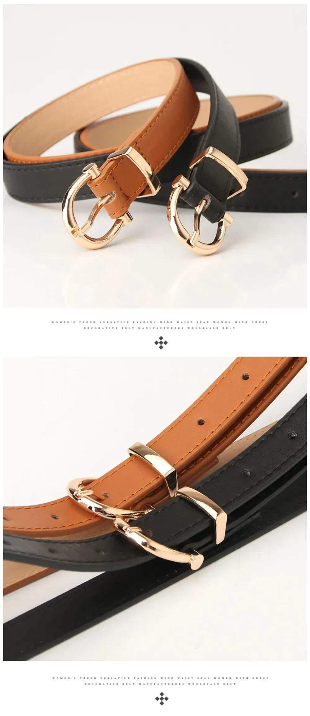 Women's Belt Trend Needle Buckle Casual Belt Genuine Soft Belt Paired with Jeans Belt PU Cheap Belt Multiple Colors Available