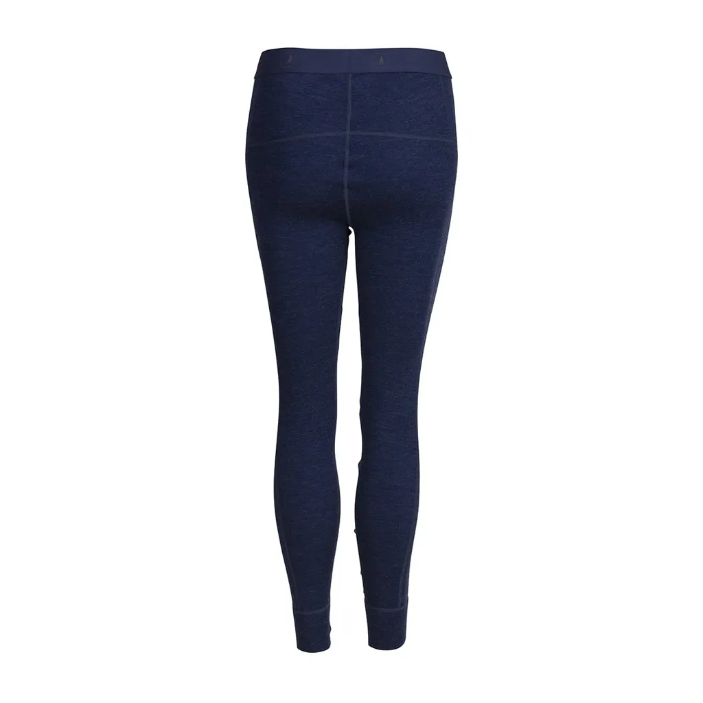 Womens Merino Wool Pants - Navy Marle