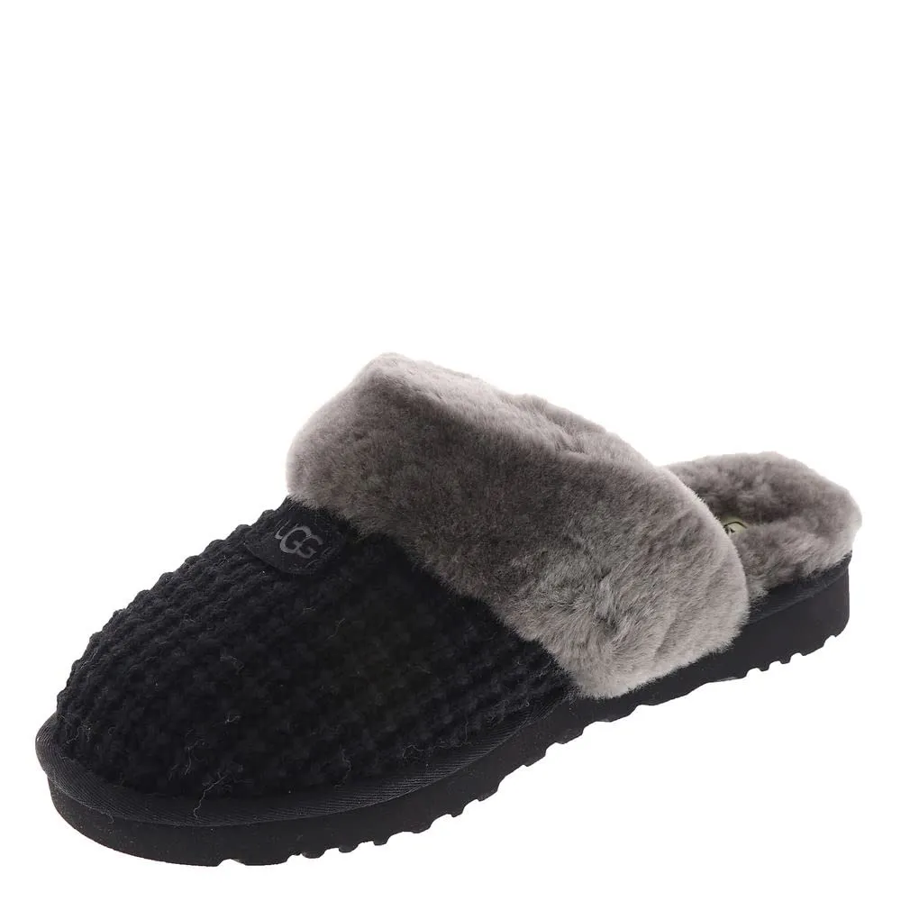 Women's Shoes UGG COZY Knit Platform Slide Slippers 1117659 BLACK