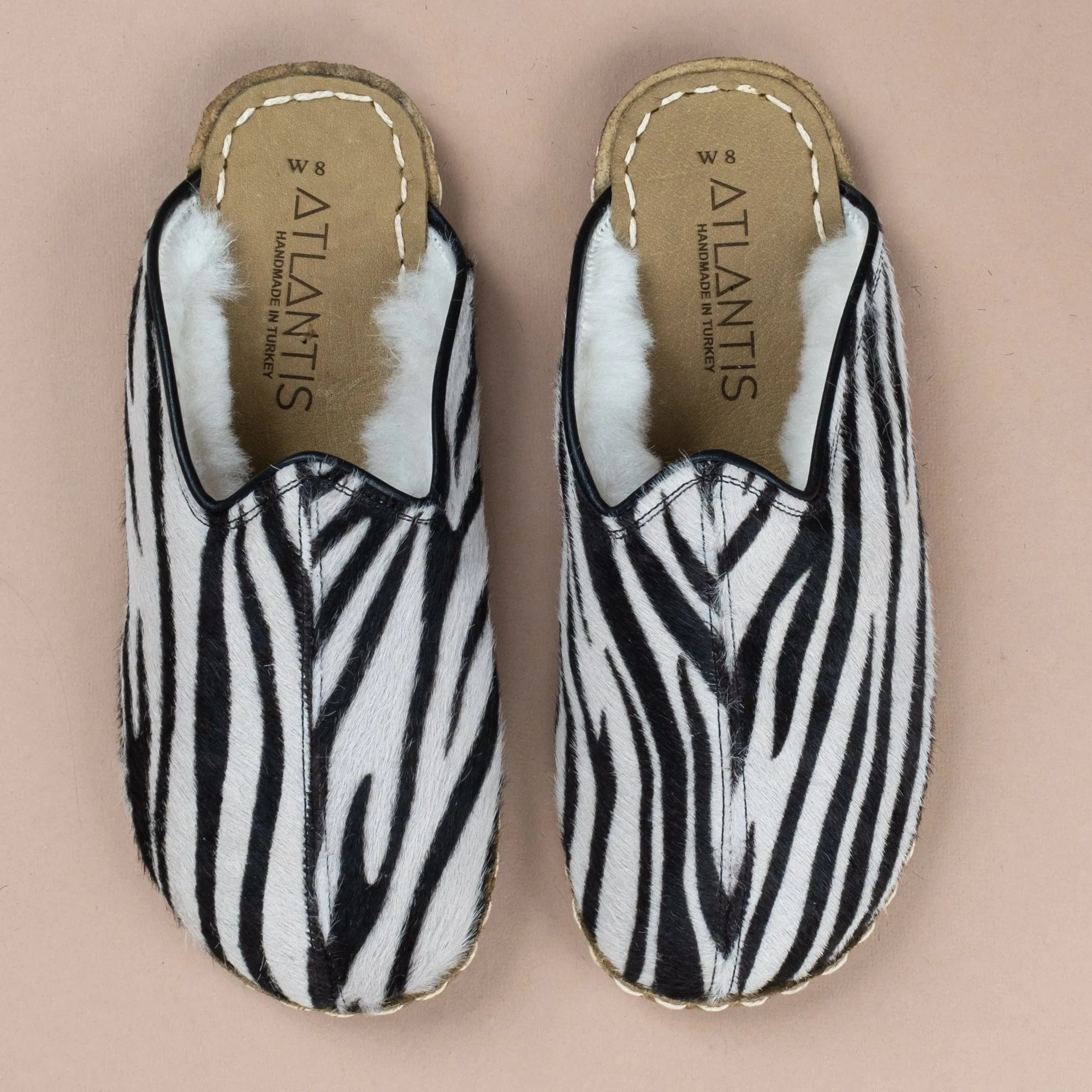 Women's Zebra Barefoot Shearlings