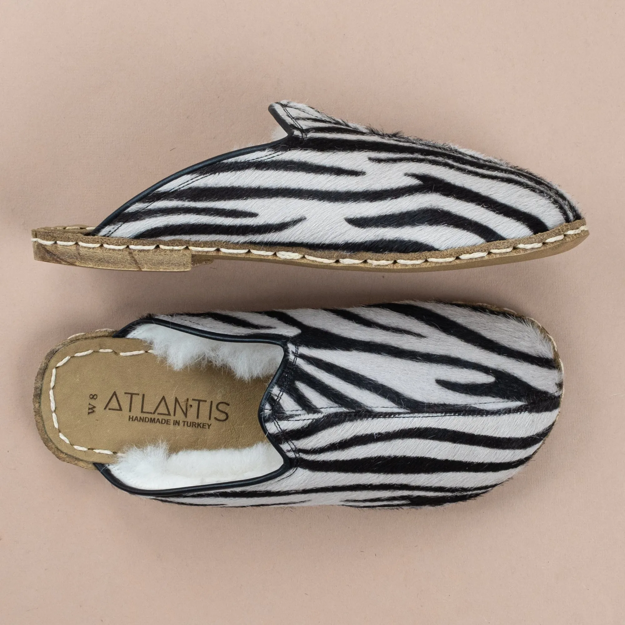 Women's Zebra Barefoot Shearlings