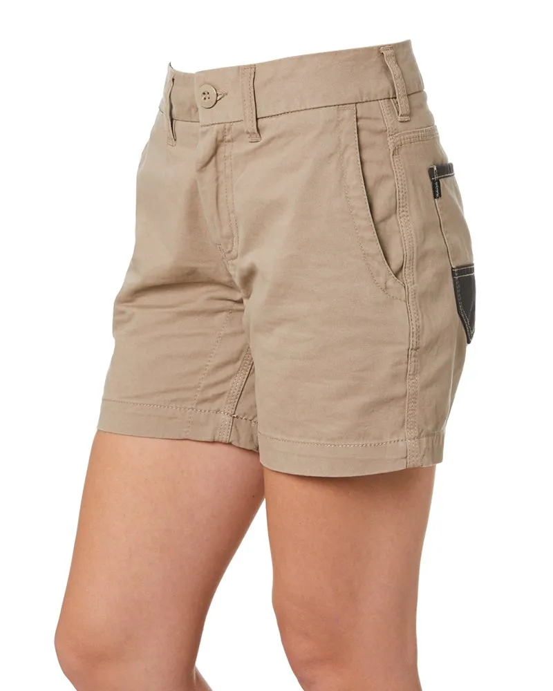 WS-2W Ladies Lightweight Work Shorts - Khaki