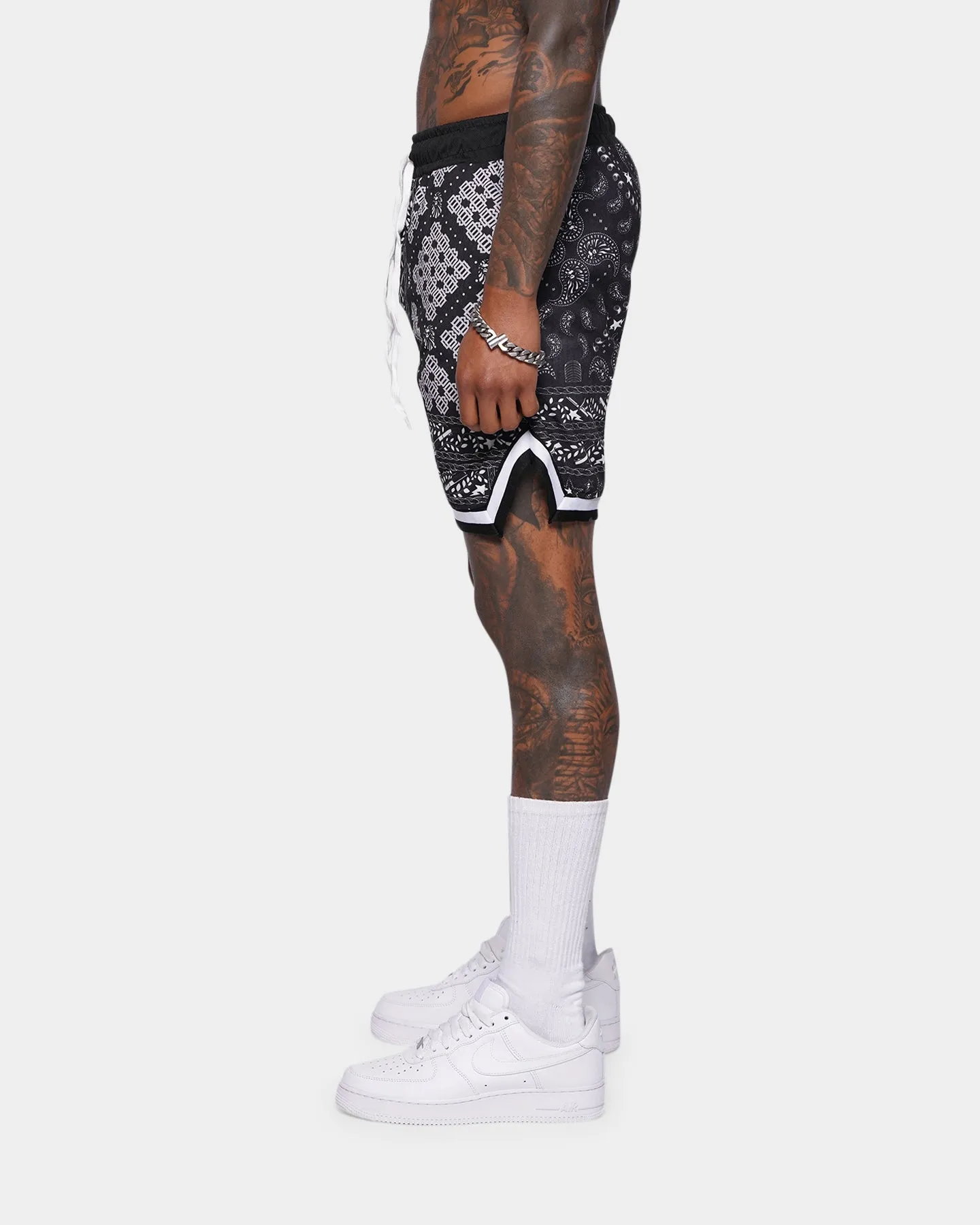 XXIII Aisne Bandana Basketball Shorts Black