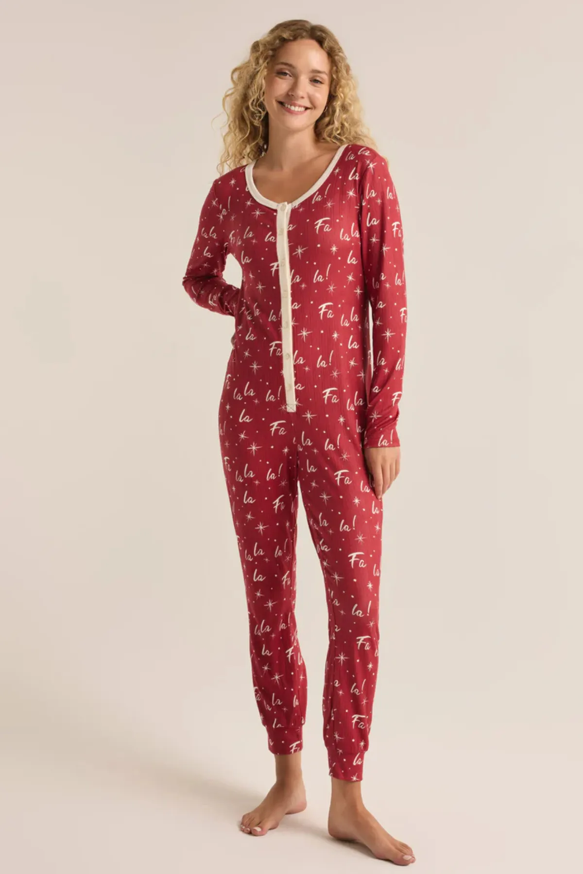 Z SUPPLY - FA LA LA SILKY POINTELLE ONESIE